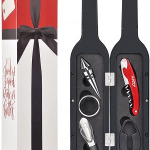 Wine Bottle Accessories Gift Set