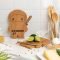 Adorable Ninja Wooden Cutting Board and Knife Set